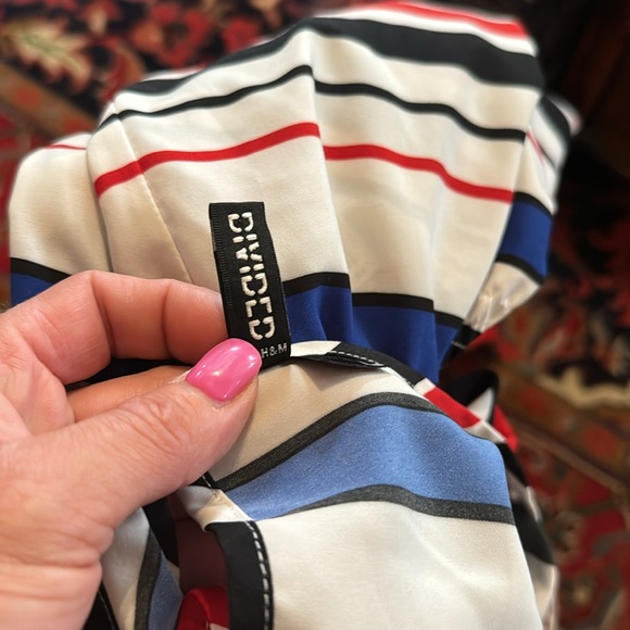 Divided/ H&M only used once size 4 mini dress red white and blue - Picture 6 of 6